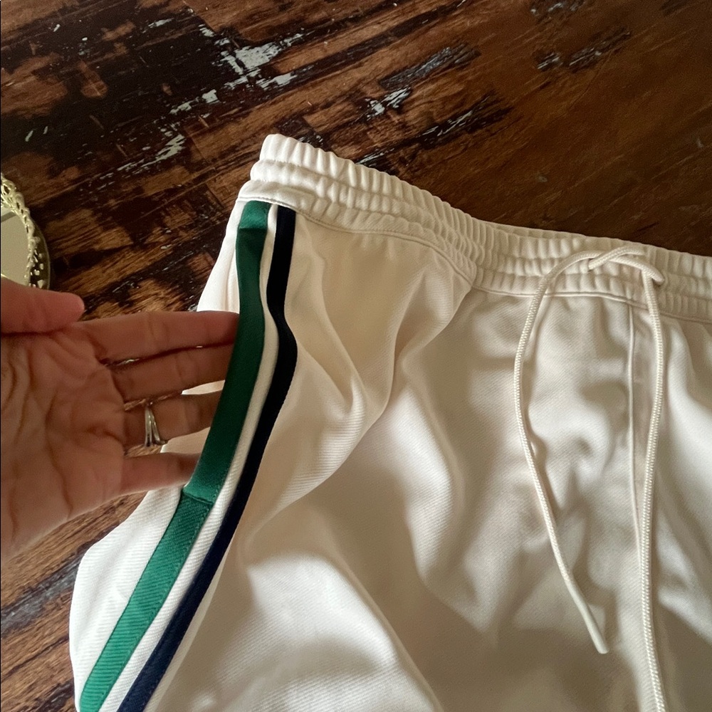 Sergio Tacchini Damarindo Men's cream Track Pants with Green Stripe size 3XL - Picture 8 of 10